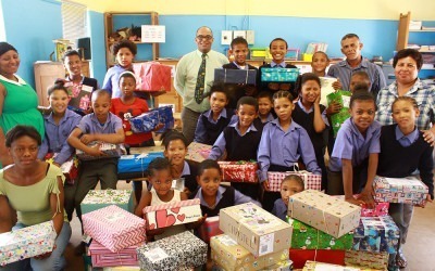 Dankie aan Santa shoe boxes